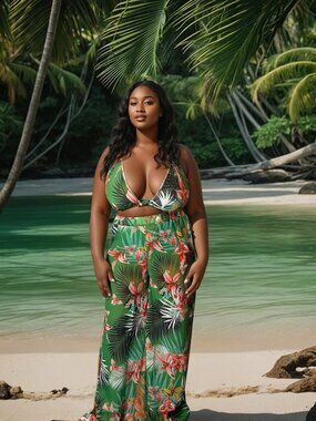 Women's Plus Size 3 Piece Swim Set
